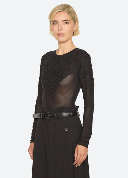 SEA NY Kirra Lace Bodysuit