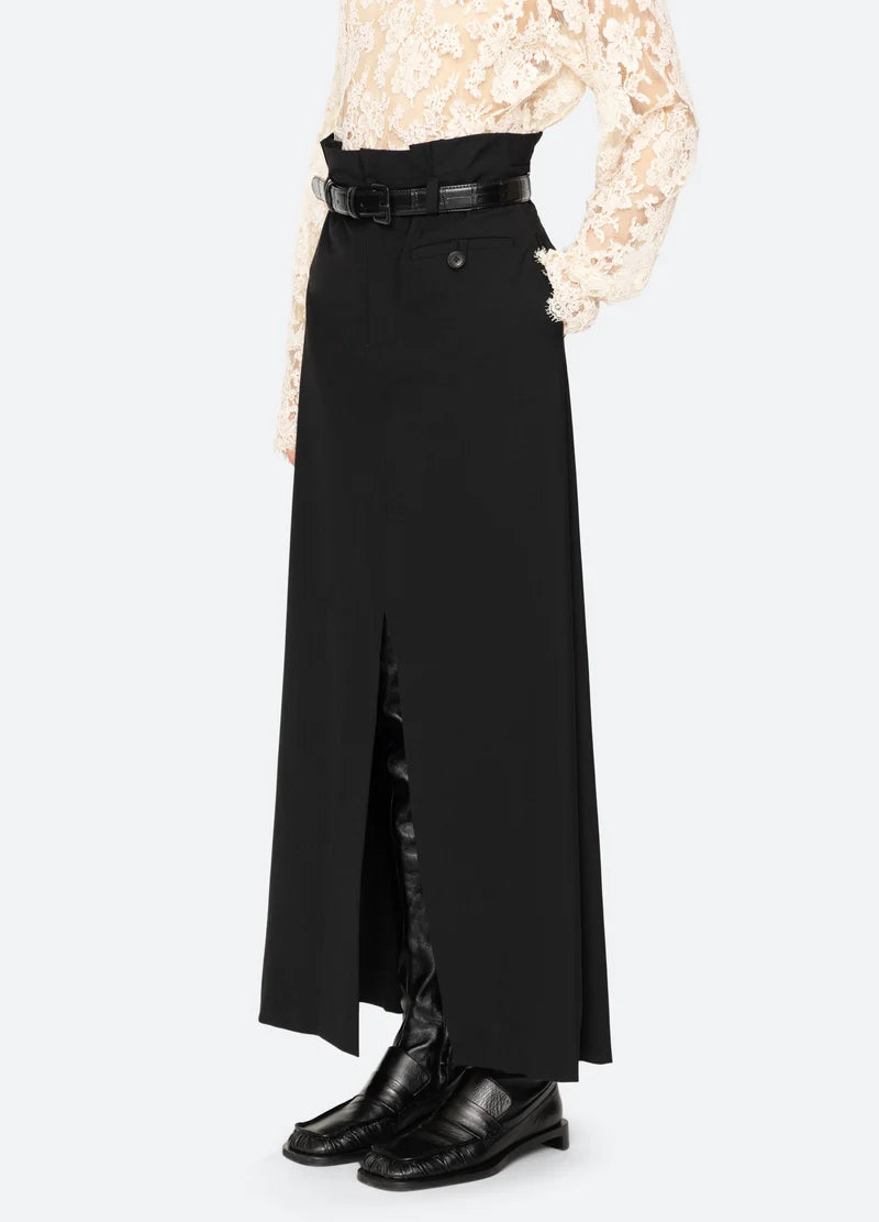 SEA NY Remi Tropical Skirt with Belt