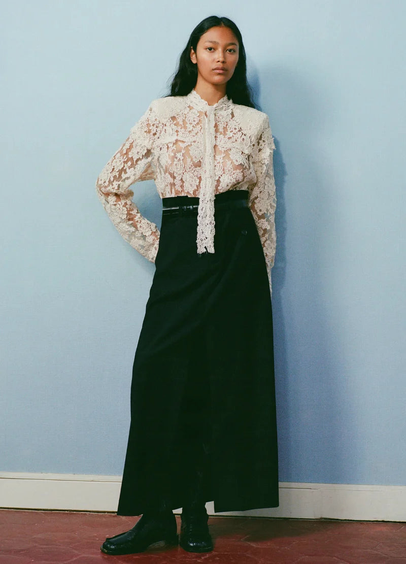 SEA NY Remi Tropical Skirt with Belt