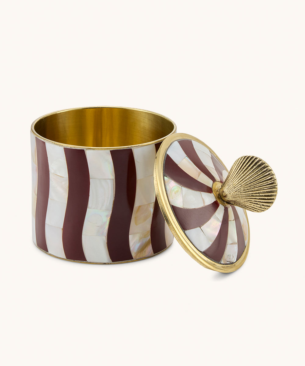 Doing Goods Abby Shell Circus Box Burgundy