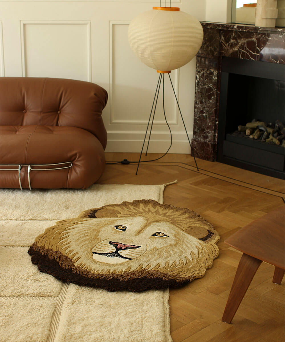 Doing Goods Ari Lion Head Rug Large