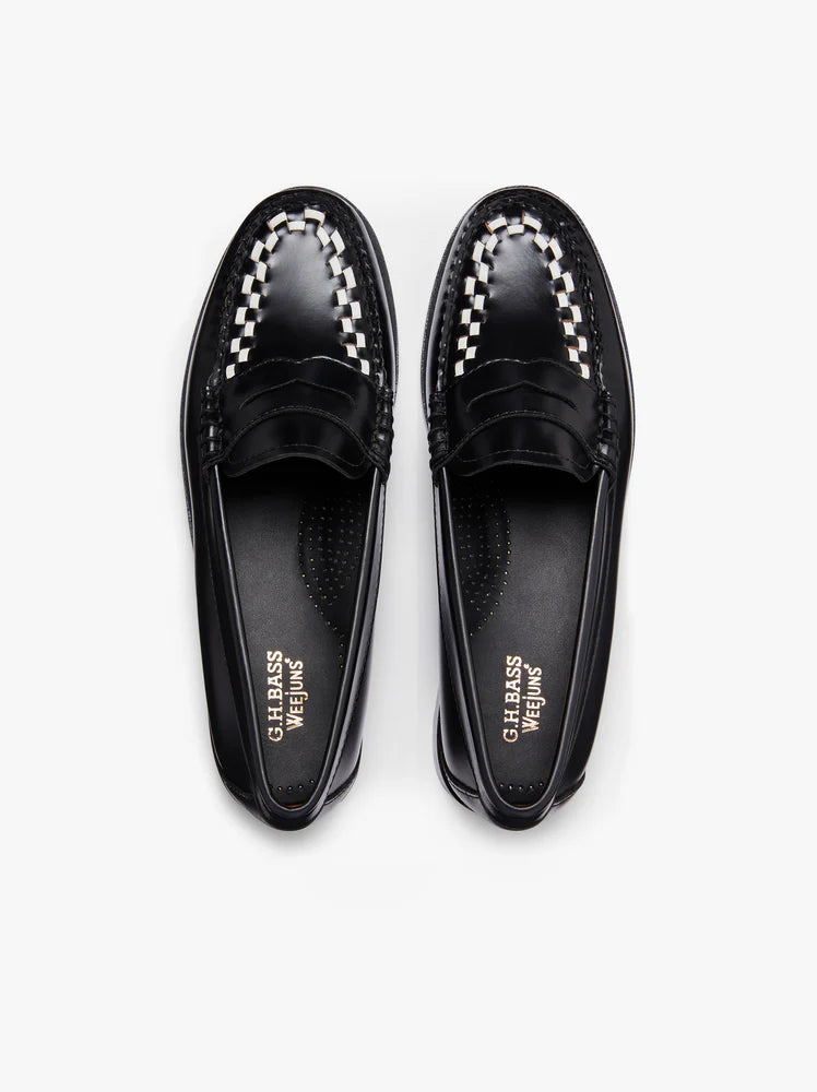GH Bass Weejuns Penny Weave Loafers