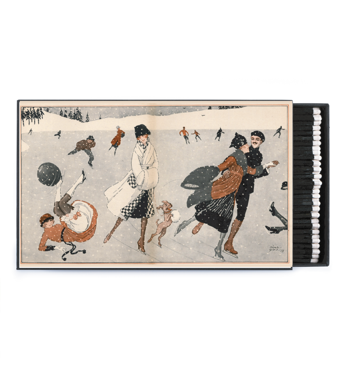 Archivist BB24 Snowy Skaters Giant Matchbox