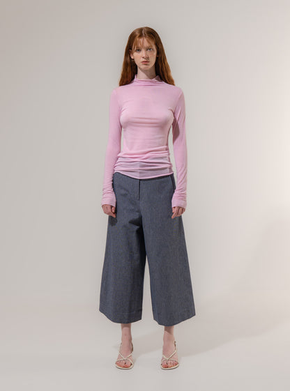 Emin + Paul Funnel Neck Long Sleeve Top