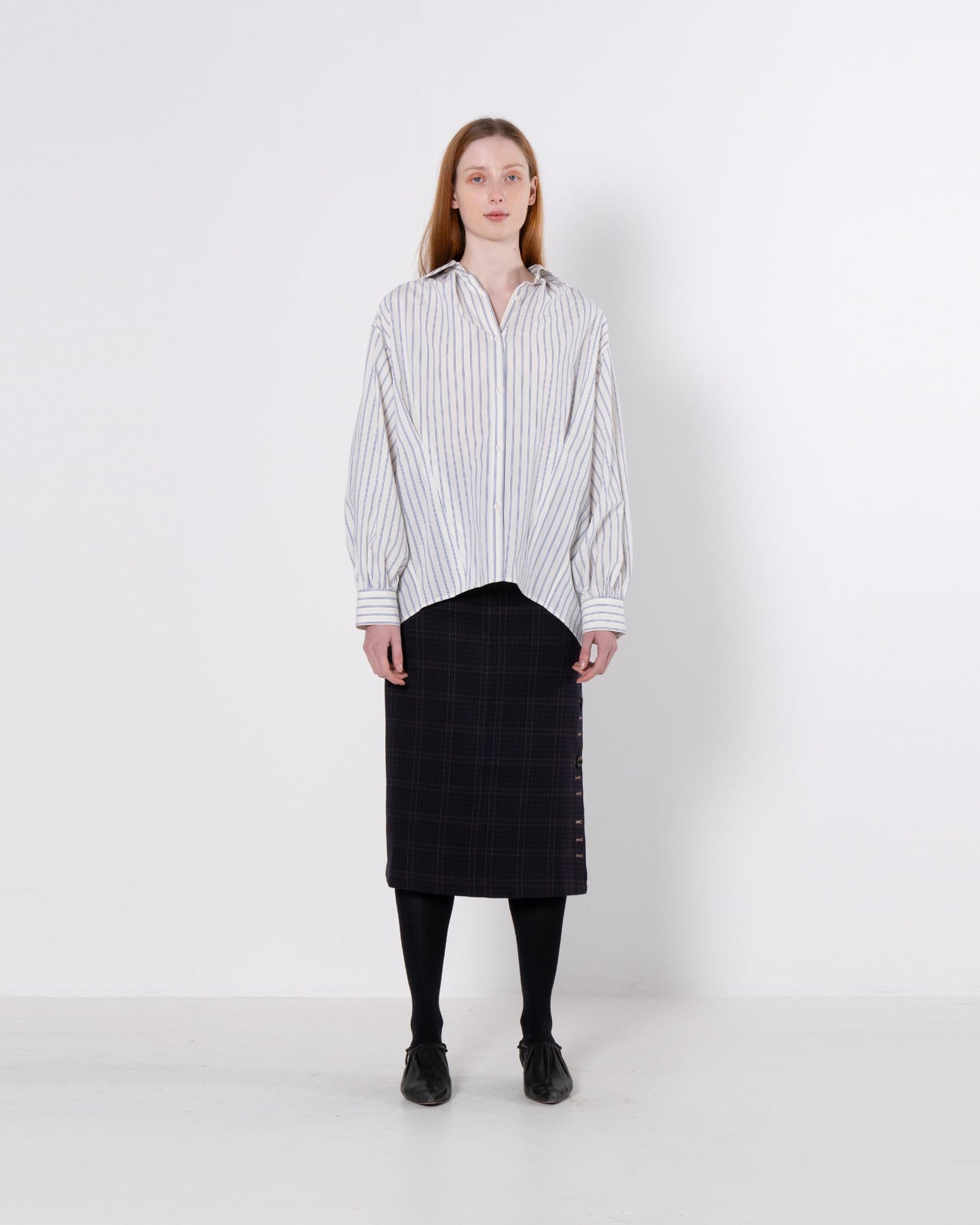 Emin + Paul Pleated Back Shirt BL2901