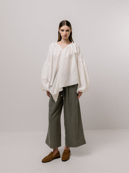 Emin + Paul Volume Sleeve Lace Blouse BL3303