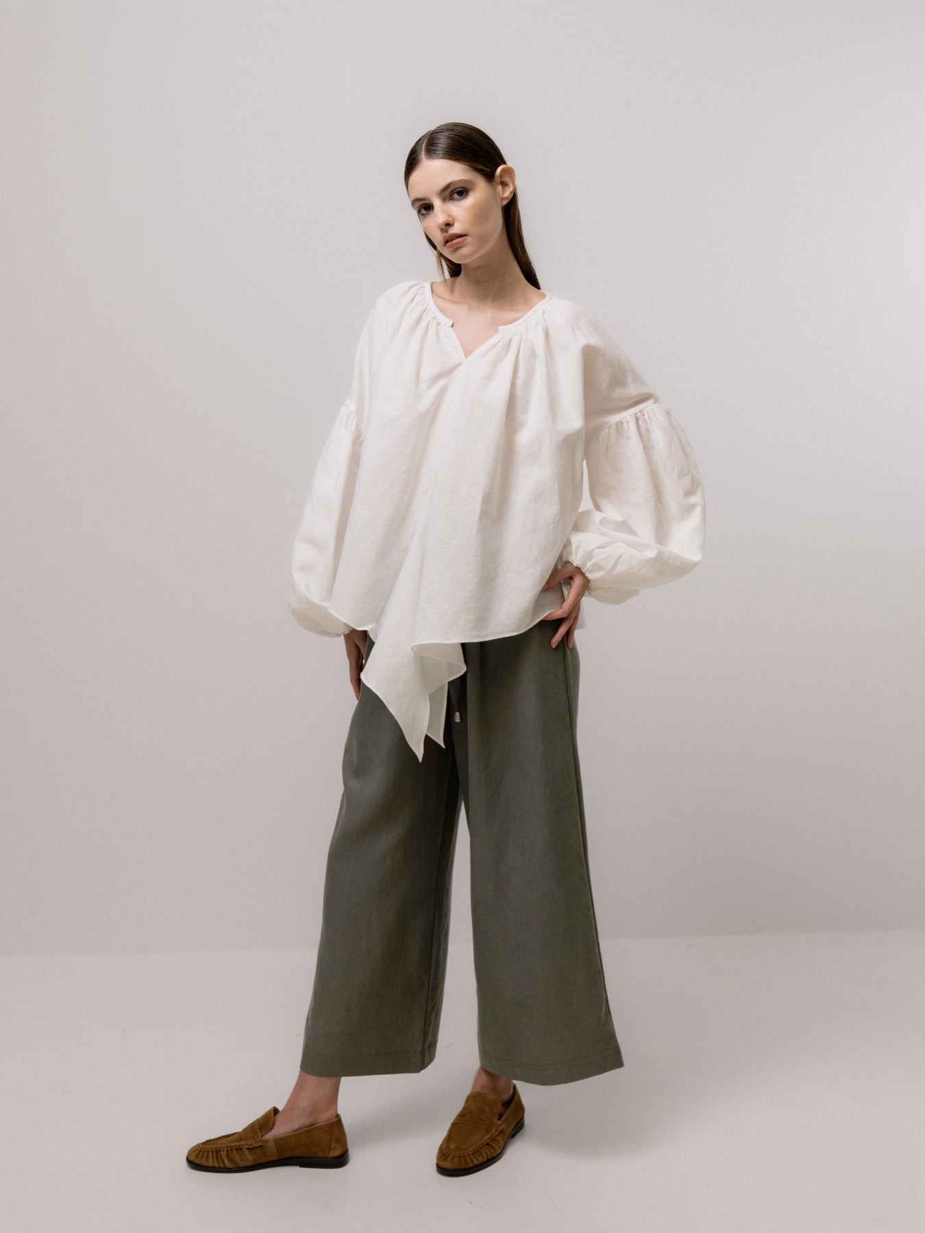 Emin + Paul Volume Sleeve Lace Blouse BL3303
