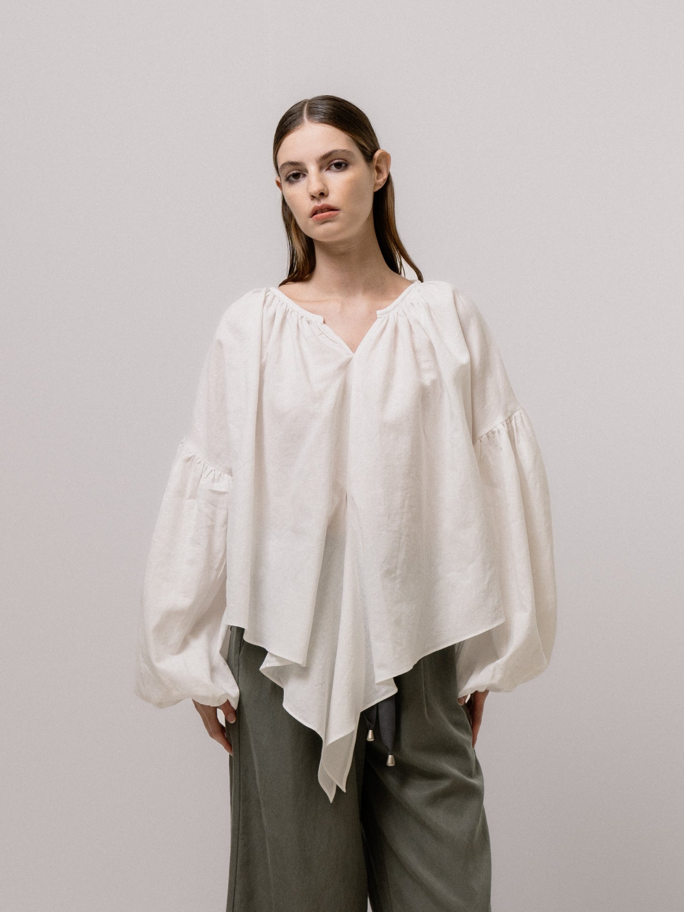 Emin + Paul Volume Sleeve Lace Blouse BL3303