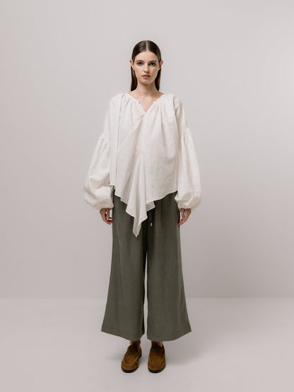 Emin + Paul Volume Sleeve Lace Blouse BL3303
