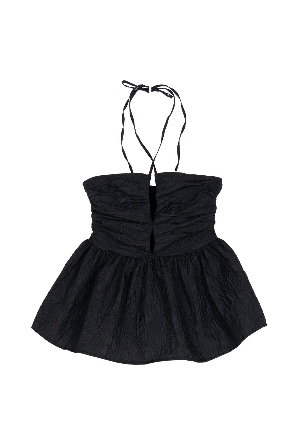 Emin + Paul Shirred Halter Neck Top