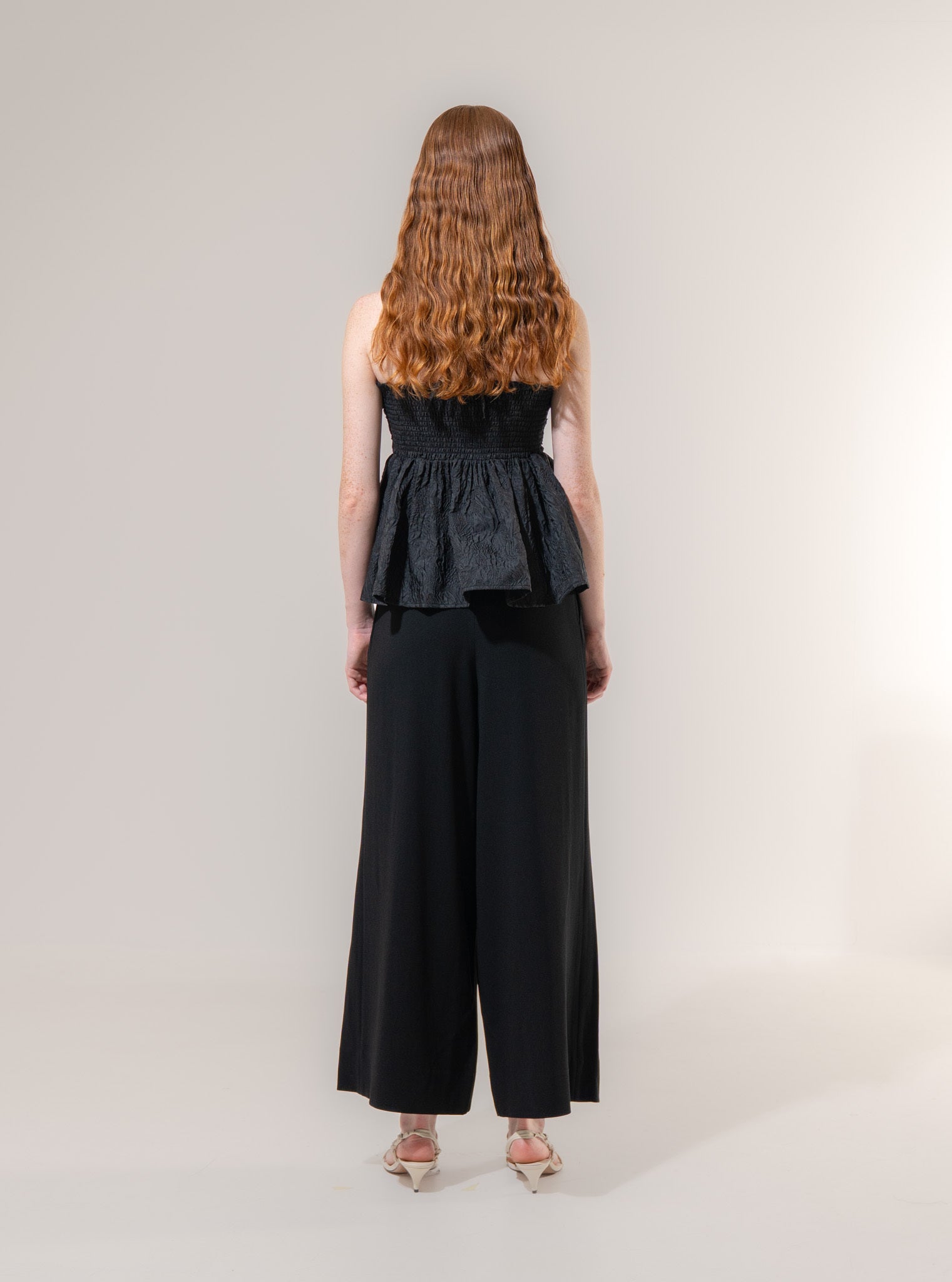 Emin + Paul Shirred Halter Neck Top