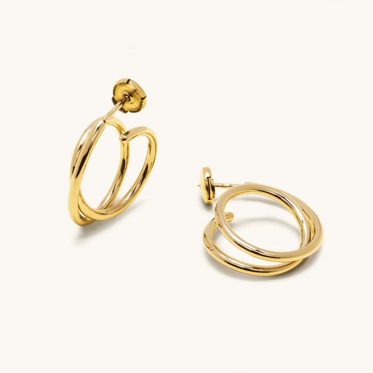 ALT Paris Maxi Spiral Earring gold vermeil