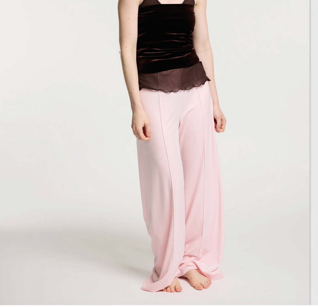 Simone Wild Velvet Top Stitched Pants