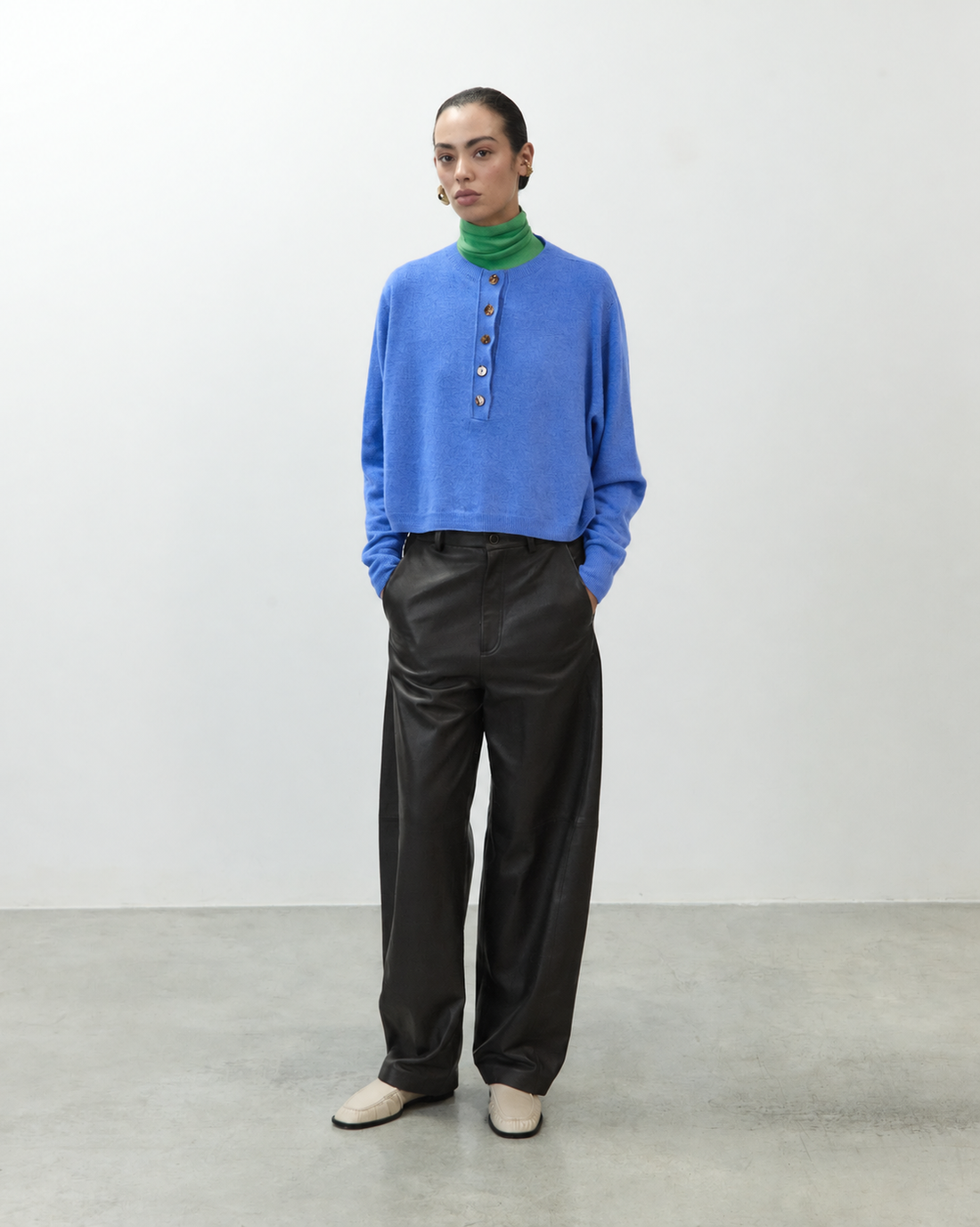 Alysi Cashmere Henley shirt