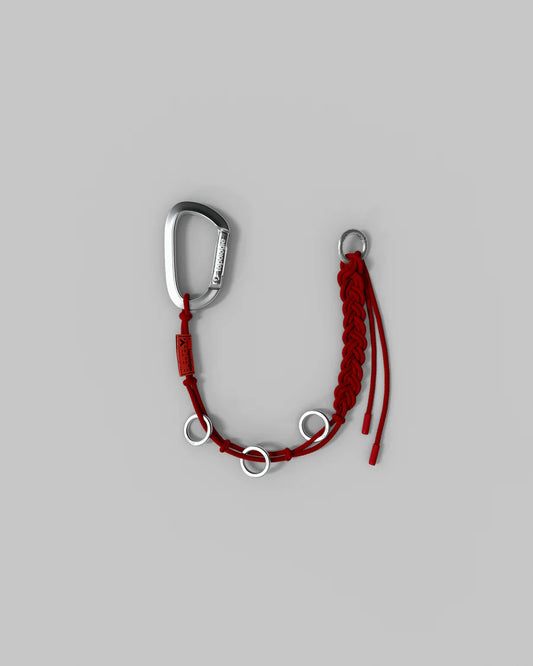 TOPOLOGIE Braided Keychain Red