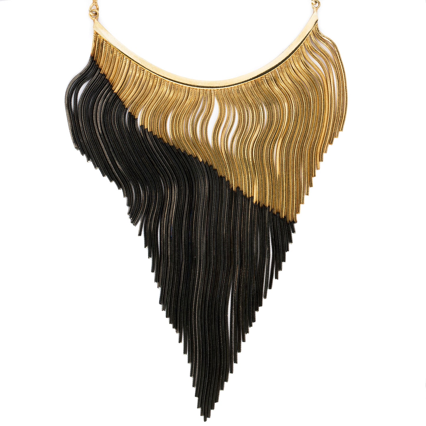 Iosselliani C838/12 AW Triangle Fringe Necklace