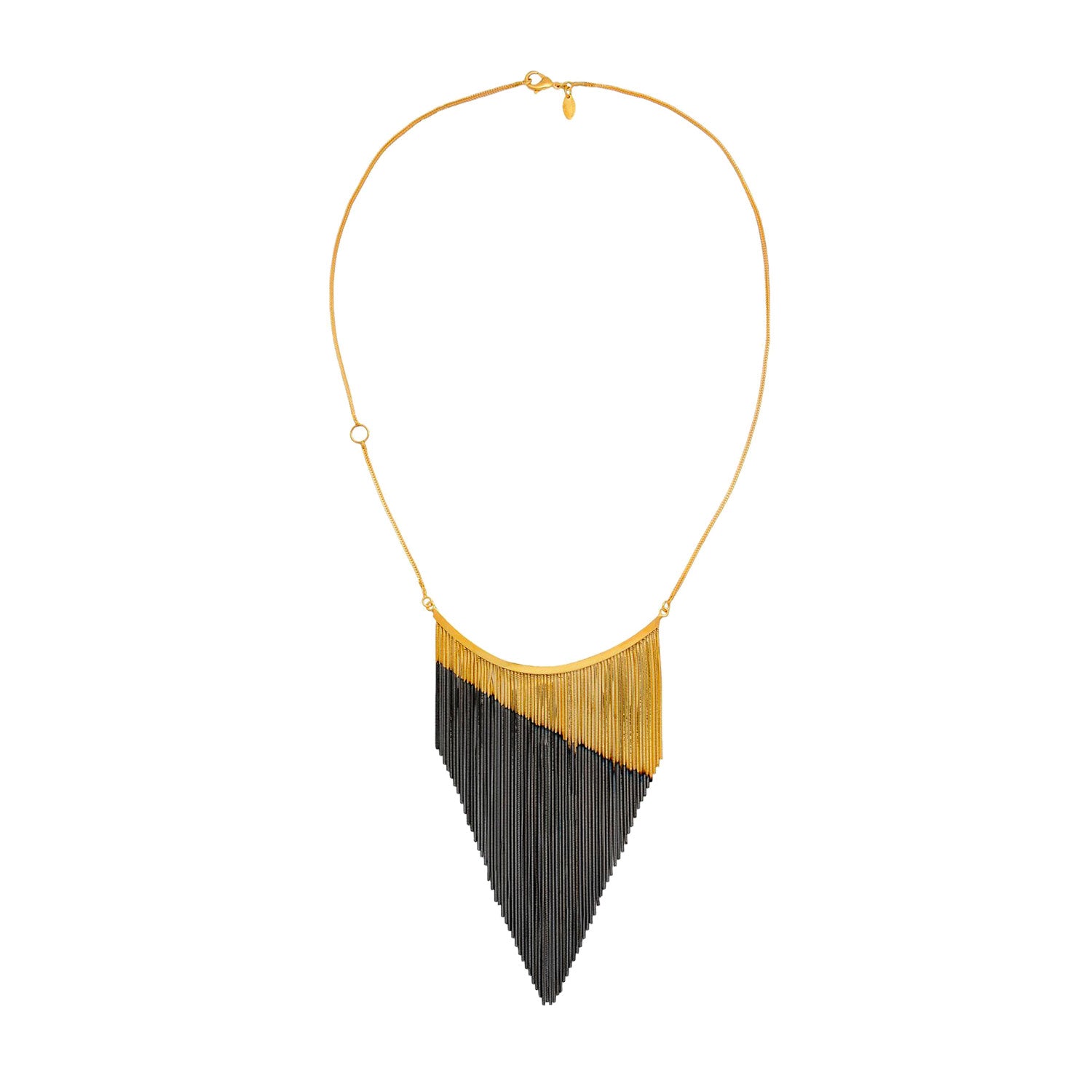 Iosselliani C838/12 AW Triangle Fringe Necklace