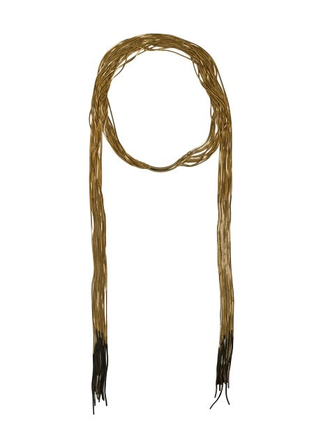 Iosselliani C904/23 AW Gold Fringed Necklace