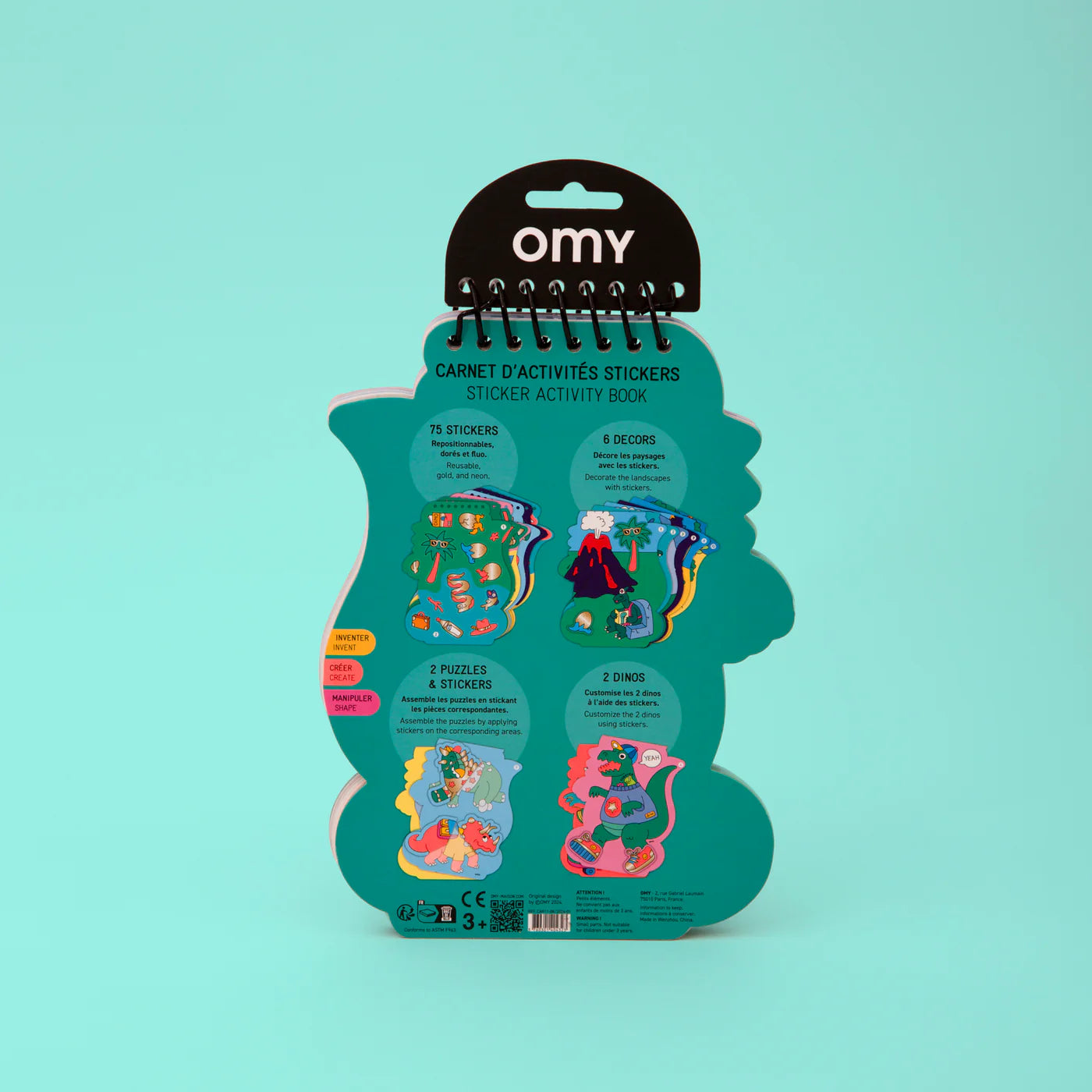 OMY Sticker Activity Notebook - Dino