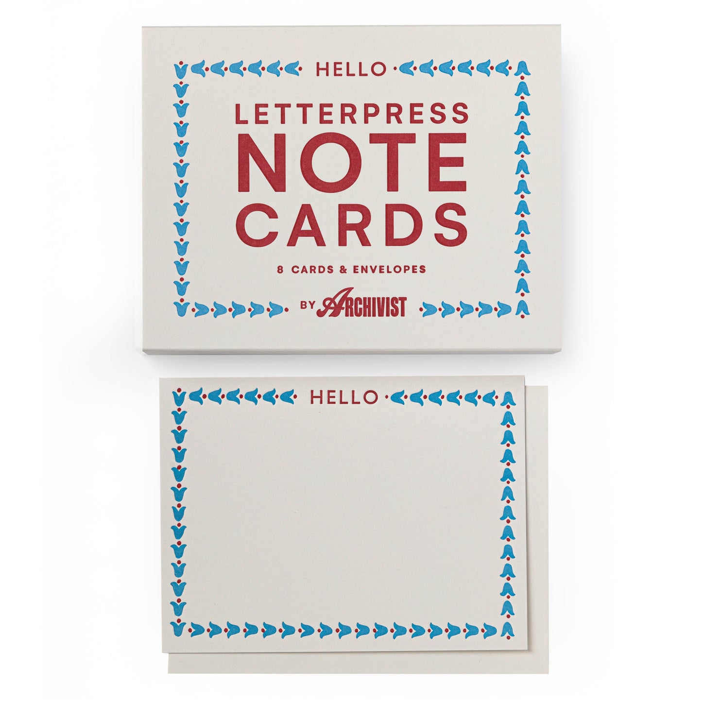 Archivist CP006 Hello Tulip Notecards Set