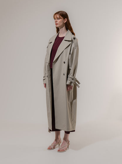 Emin + Paul Storm Flap Trench Coat
