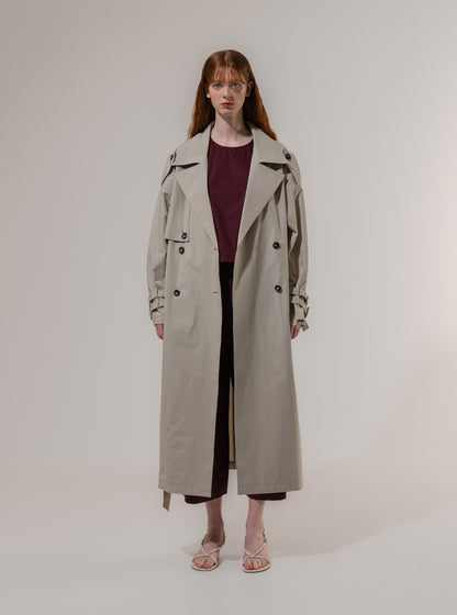 Emin + Paul Storm Flap Trench Coat