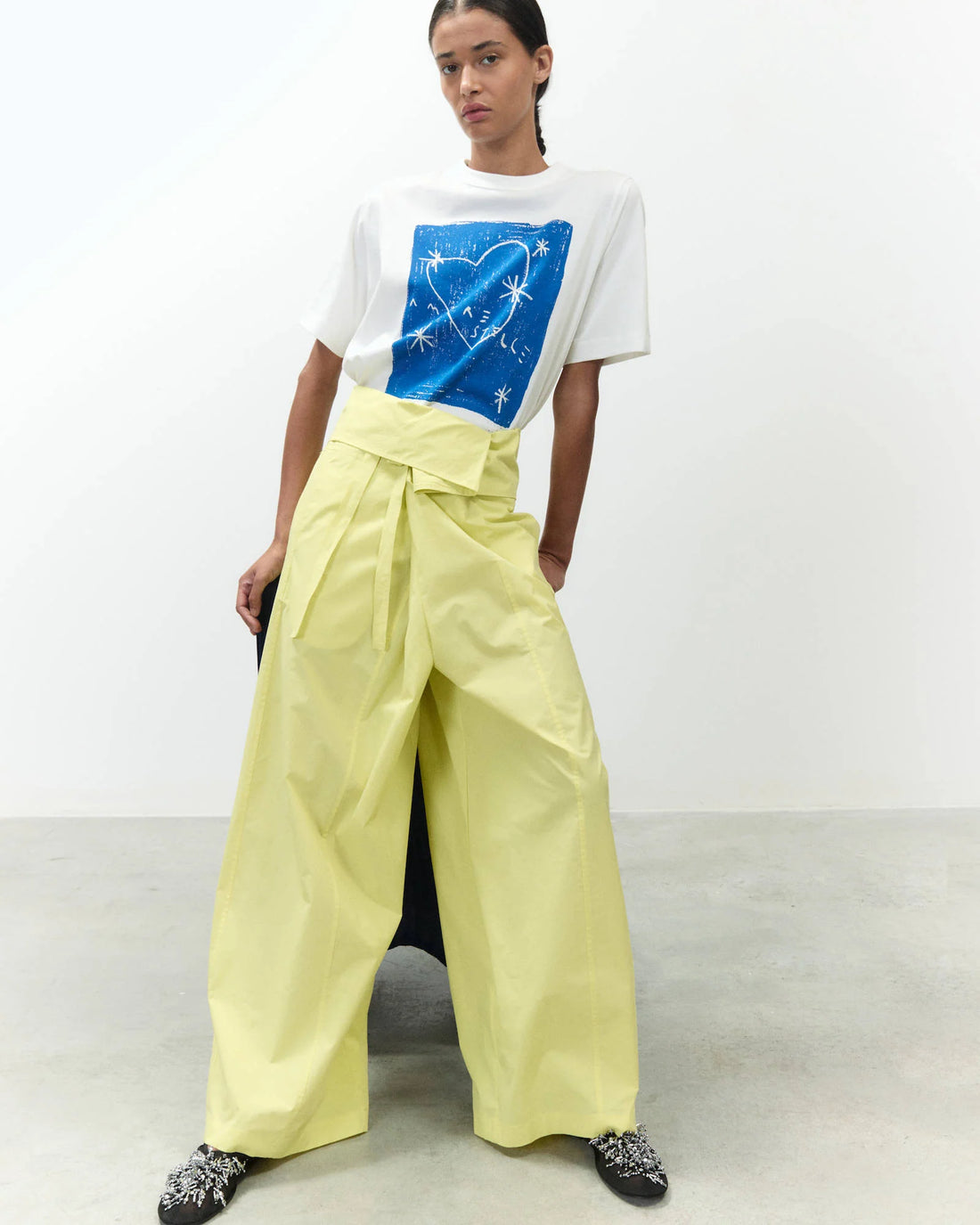 Alysi Popeline Trousers Ampio