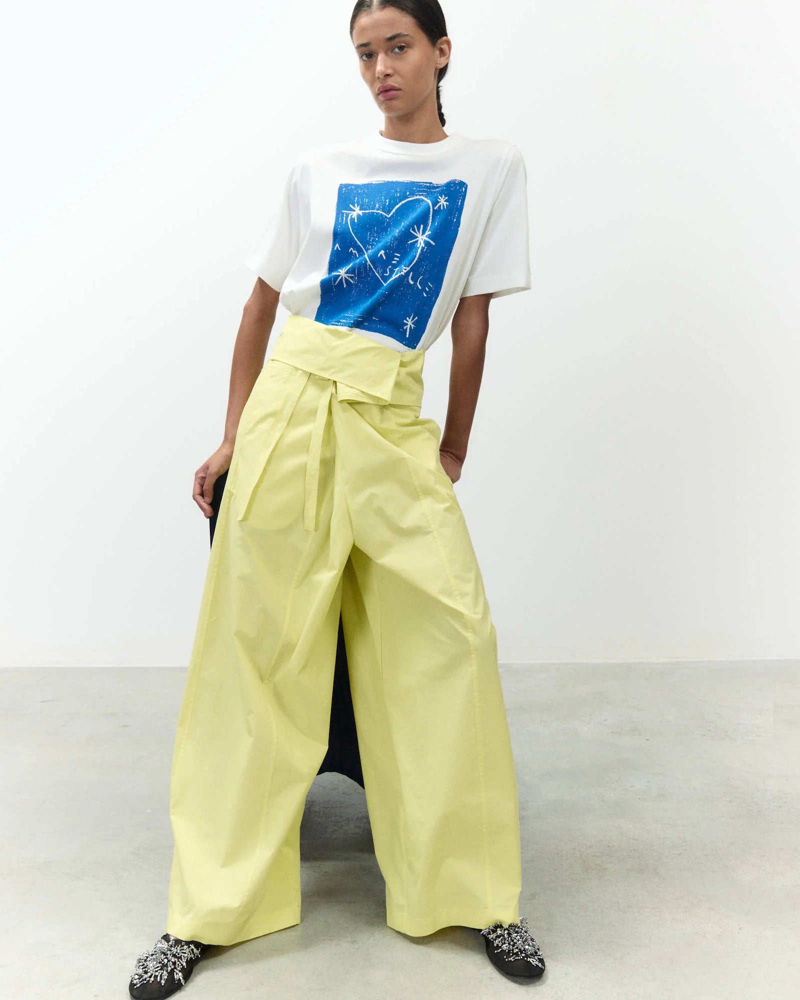 Alysi Popeline Trousers Ampio