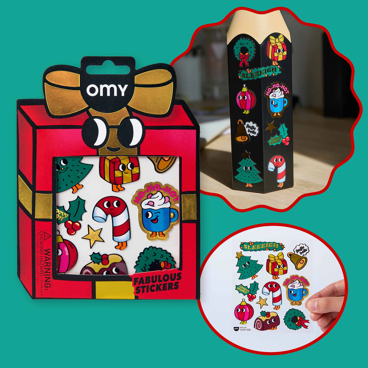 OMY Big Fabulous Stickers for Christmas