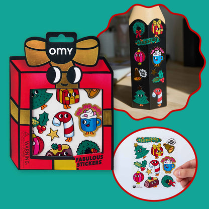 OMY Big Fabulous Stickers for Christmas