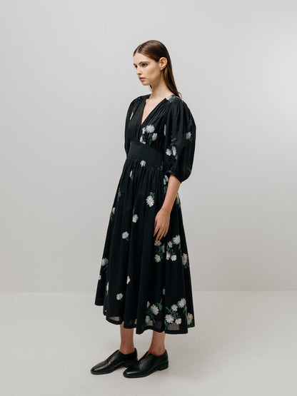 Emin + Paul V-Neck Volume Dress DR3303