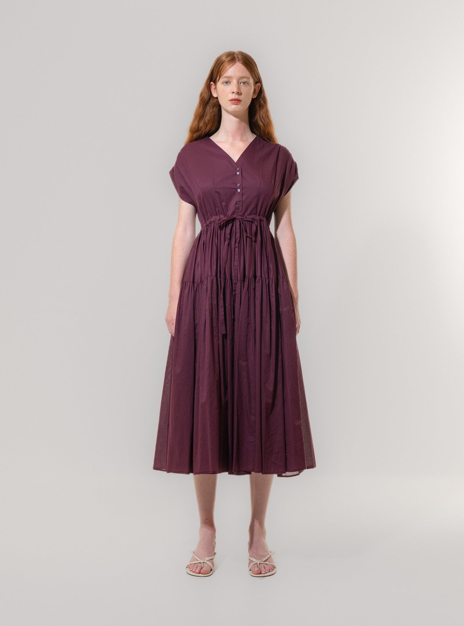 Emin + Paul Shirred Waist Dress