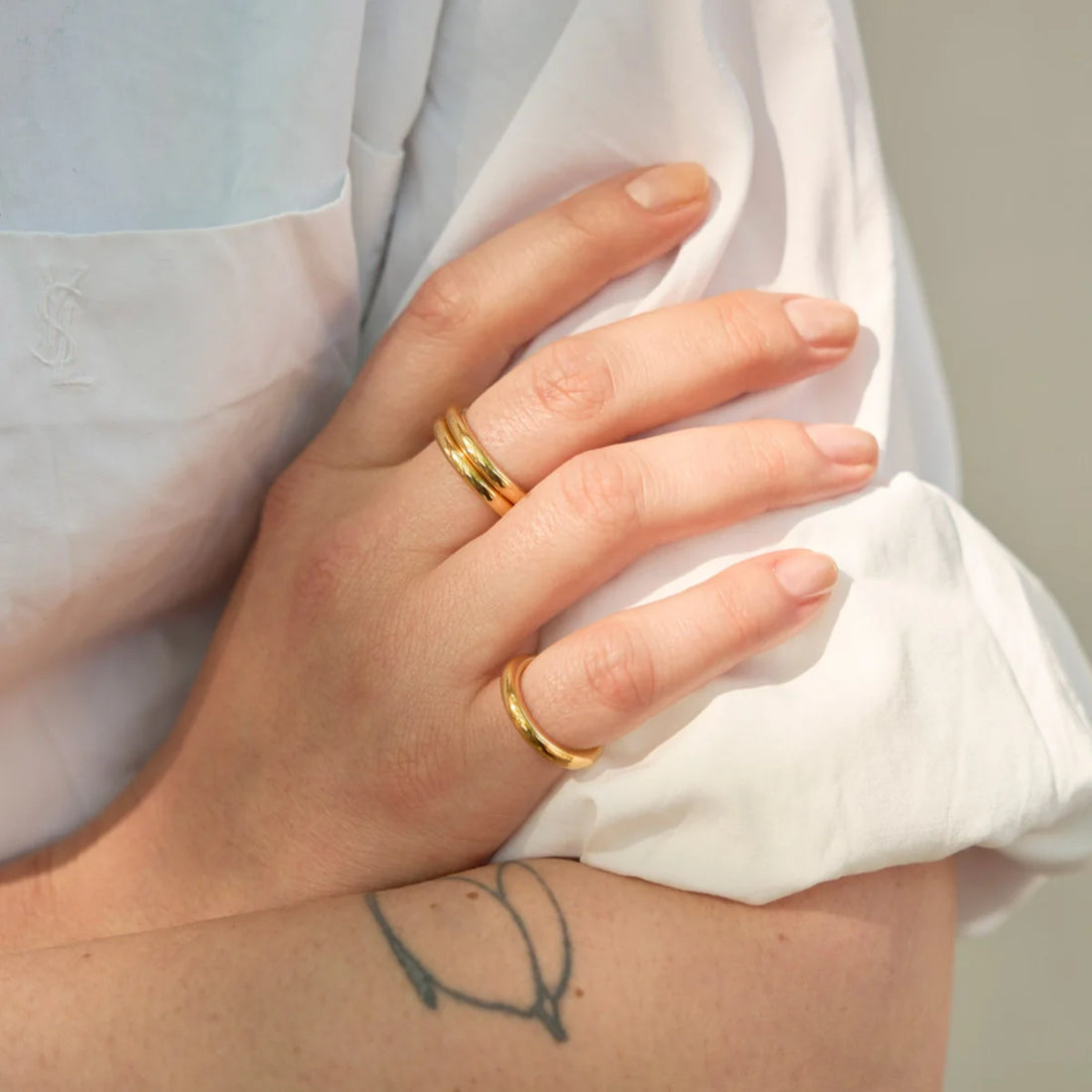 ALT Paris Ring 3mm gold vermeil