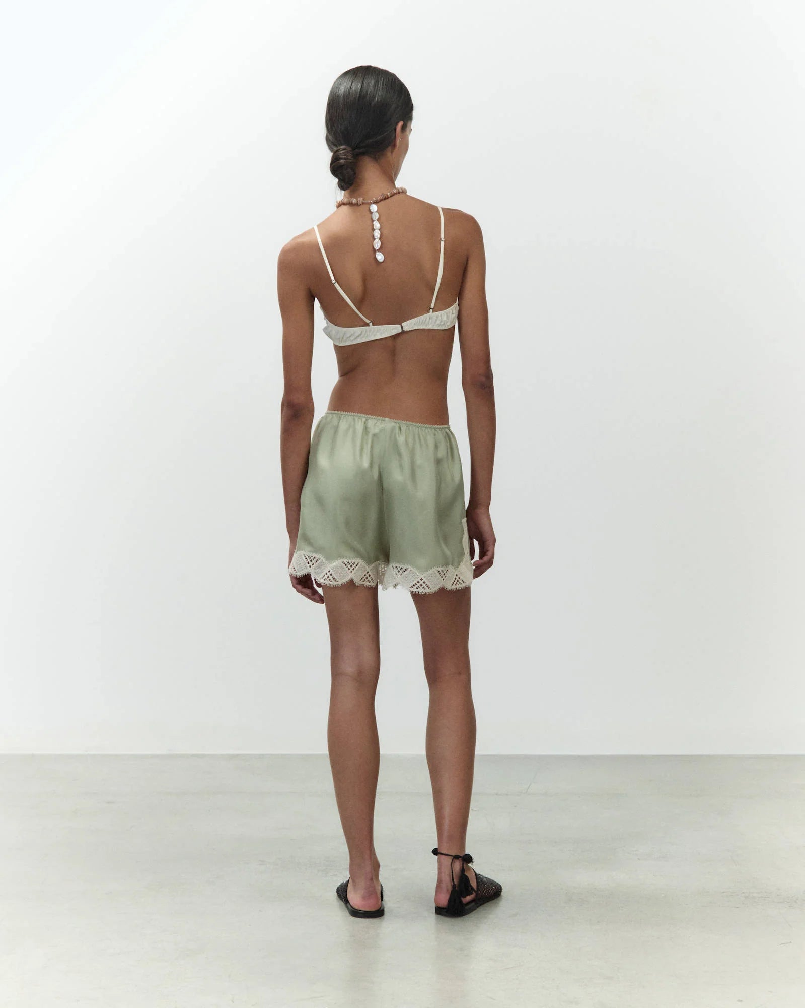 Alysi Silk Lace Shorts
