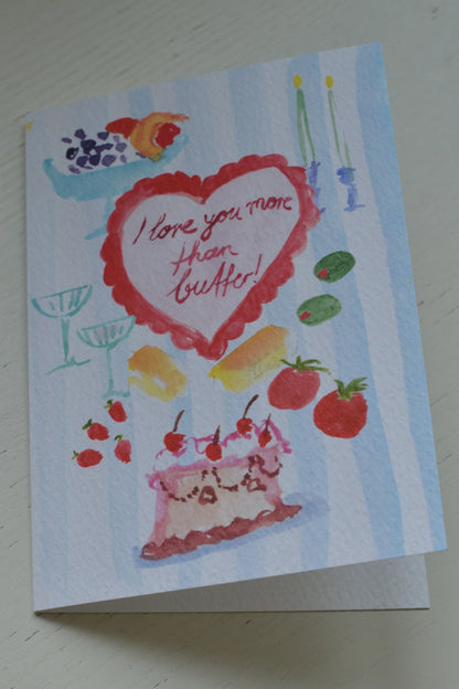 Family Affairs More Than Butter greeting card