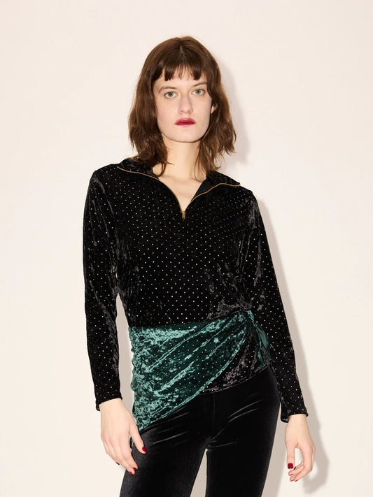 Simone Wild Stud Velvet Troyer
