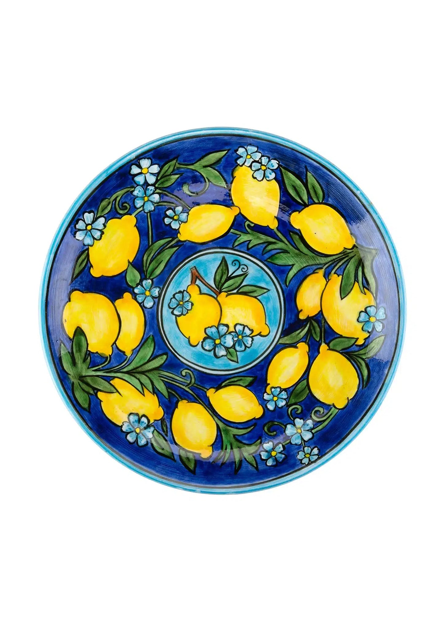 Feeling Good Inside Ceramic Dark Blue Dinner Plate