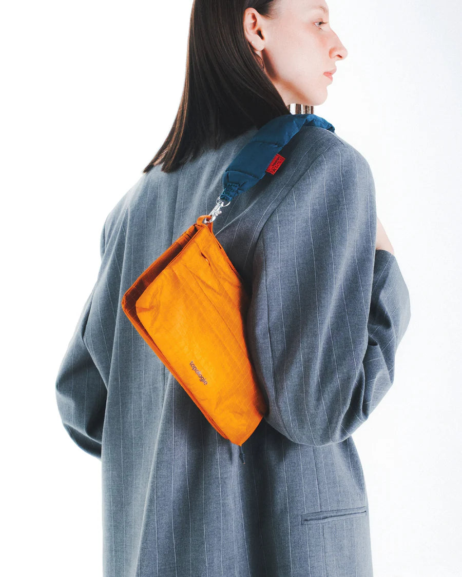 TOPOLOGIE Flat Sacoche Small Burn Orange Glazed Ripstop