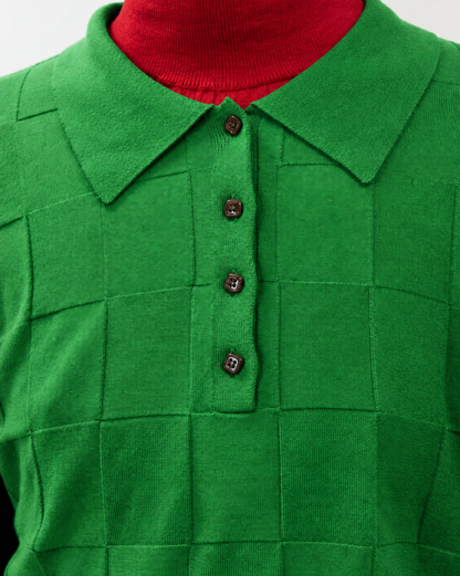 Alysi Knitted Polo Shirt