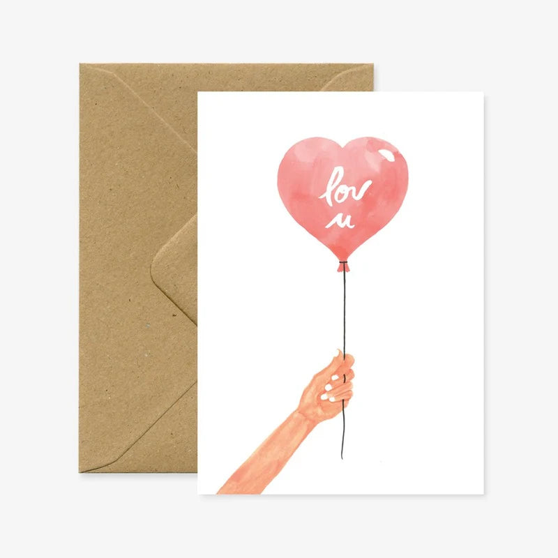 atws. Heart Balloon Card