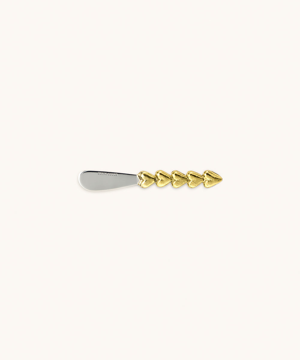 Doing Goods Holly Heart Butter Knife