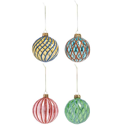 &Klevering Ornament Dash Set of 4