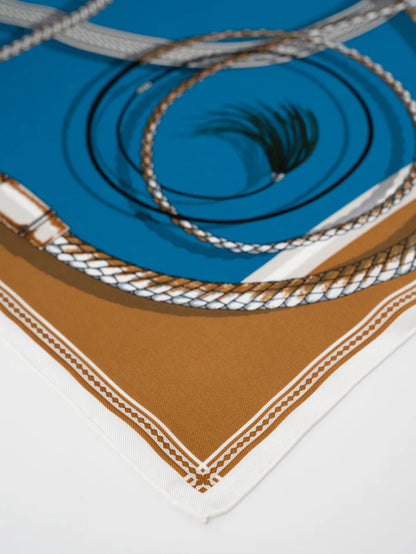 Manipuri Jockey 88x88 Turquoise Blue