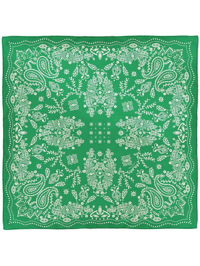 Manipuri Kaleido Bandana 88x88 Green
