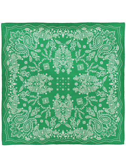 Manipuri Kaleido Bandana 88x88 Green