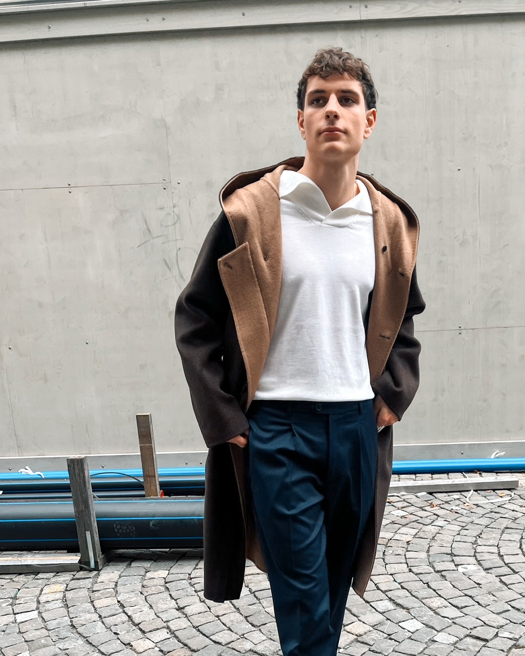 AMARÁNTO Hooded Coat B6F0003