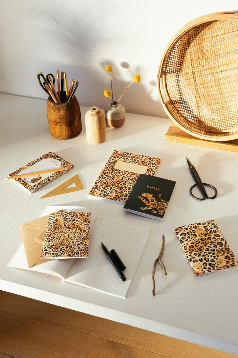 atws. Leopard - Birthday Greeting card - Gold foil