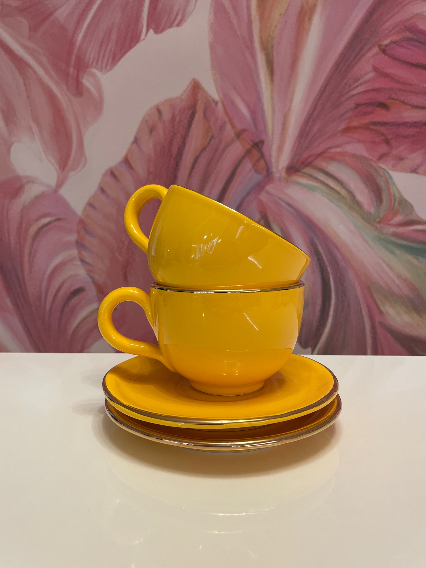 Arcucci Ceramic Breakfast Cup Yellow