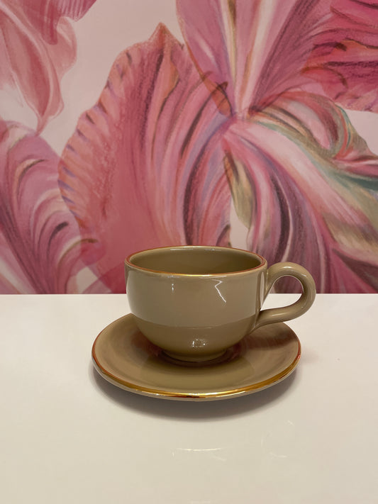 Arcucci Ceramic Breakfast Cup Taupe