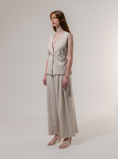 Emin + Paul Deep V Waist Tuck Vest